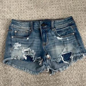 American eagle 360degree super stretch shortie short